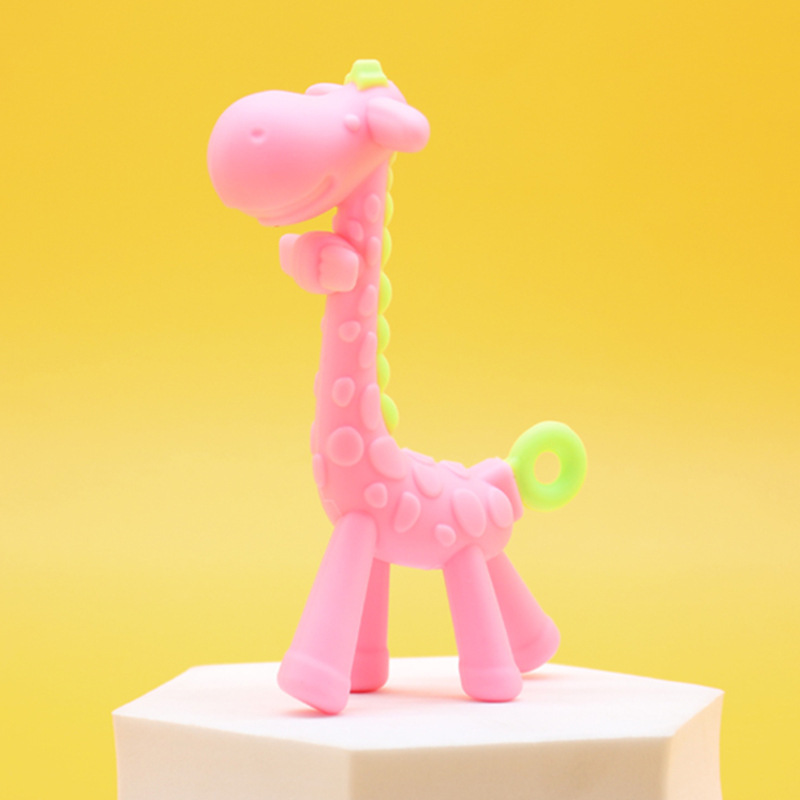 Baby Products Natural - 1/50pcs Silicone Toys Baby Silicone Giraffe