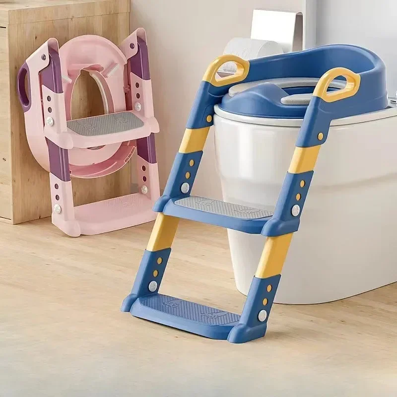 Toddler Potty Training Seat - New Stepped Children's Toilet Foldable Foot