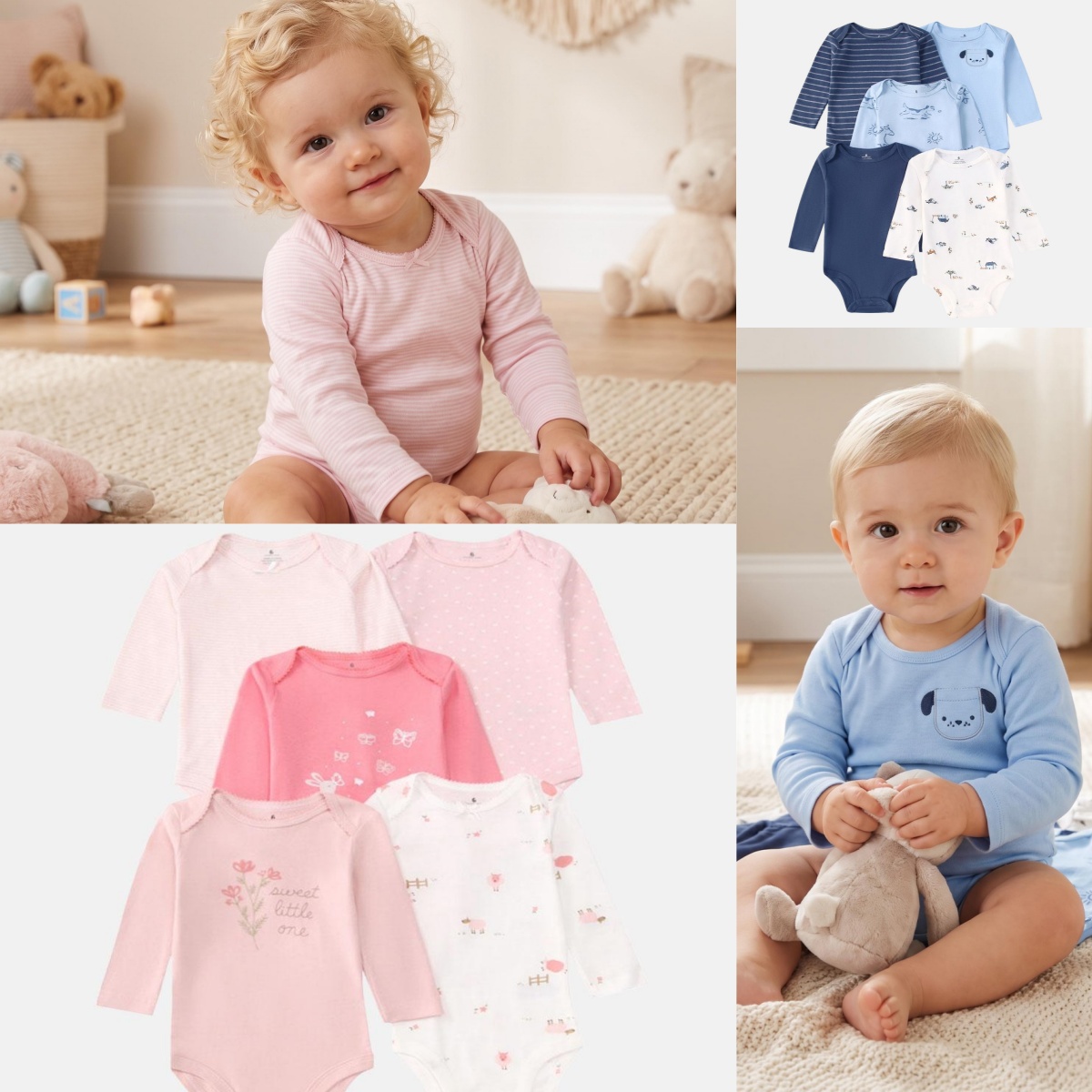 5 PCS Baby Boys Girls Bodysuit - огляд і ціна Baby Products Essential