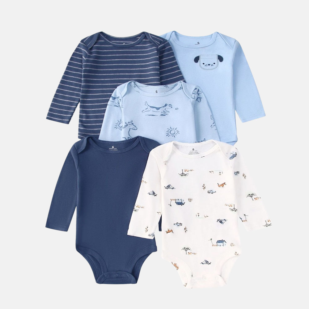 5 PCS Baby Boys Girls Bodysuit - огляд і ціна Baby Products Essential