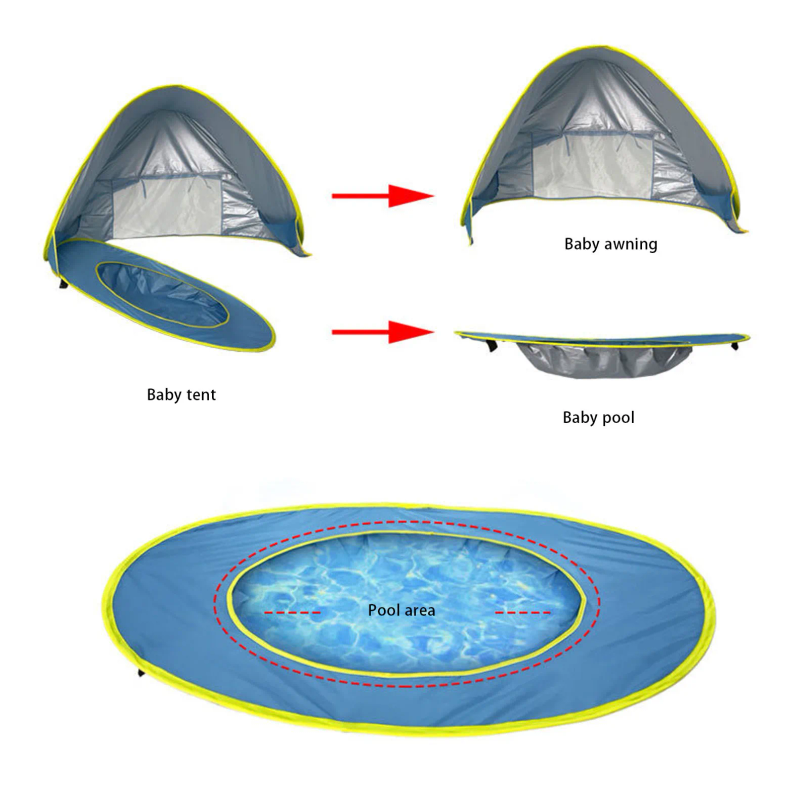 Beach Tent Sun Shelter  Up Bea - огляд і ціна Baby Products Wholesale